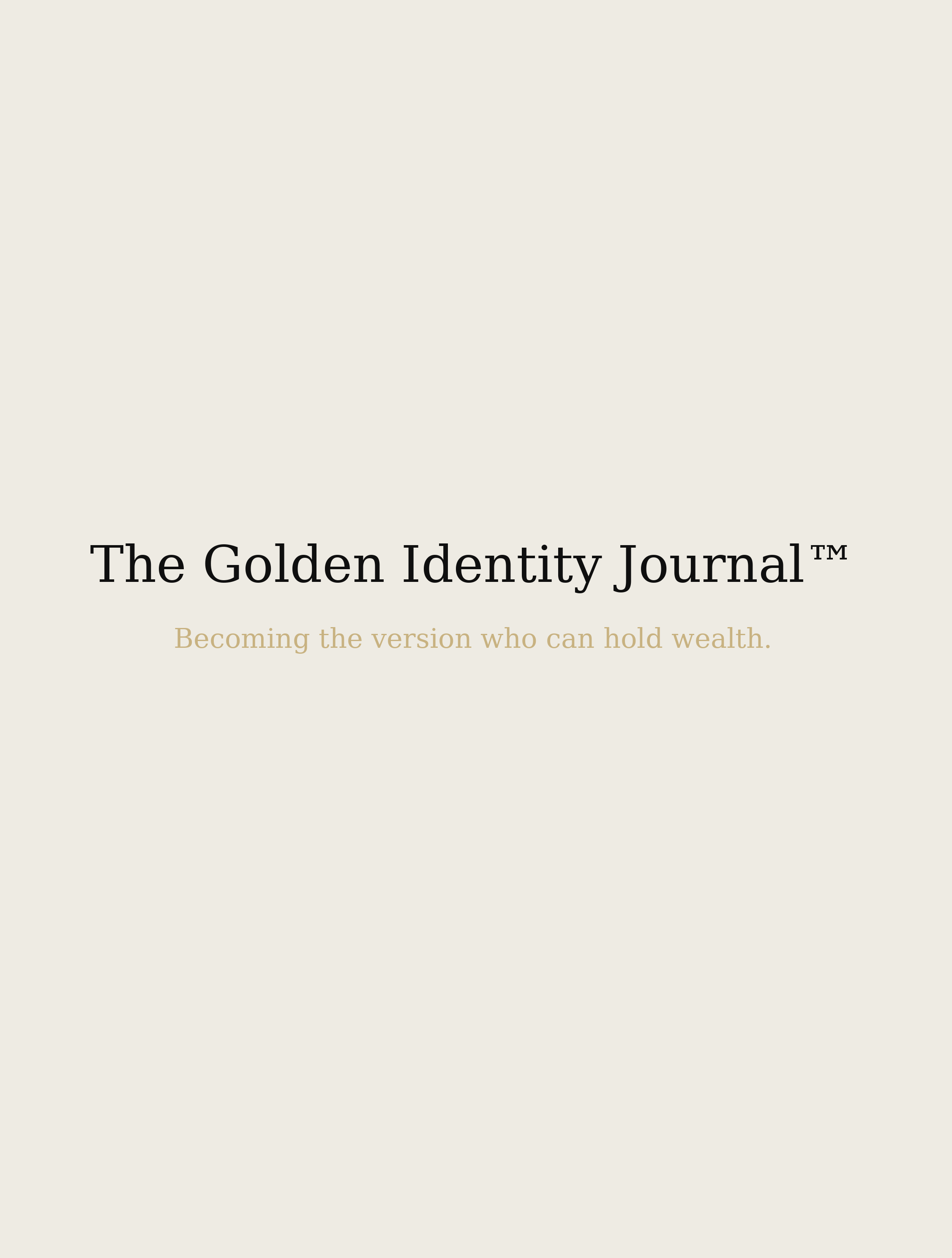 The Golden Identity Journal™ (Digital Download)